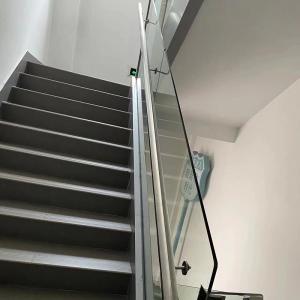 Wholesale Powder Coated / Polished Aluminium Glass Balustrade With Laminated / Single Tempered Glass from china suppliers