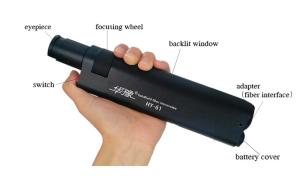 Wholesale HY-61 Black Handheld 400x Magnification Fiber Optical Inspection Microscope from china suppliers