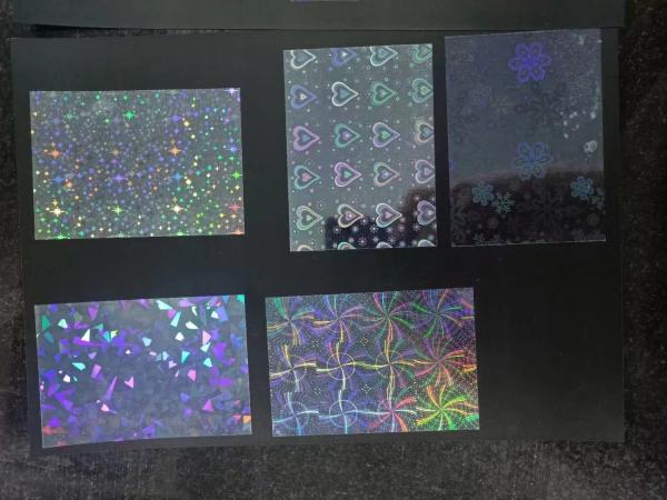 0.08mm PVC Coated Overlay Vicat Softening Point C ≥76±2 Hologram Film for Card