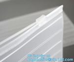 reusable promotional Plastic LDPE slider zipper bags, metallized film bottom