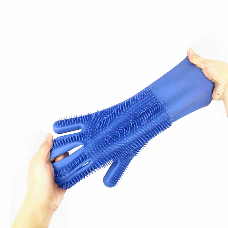 Eco-Friendly Funny Silicone Rubber Microwave Cooking Use Finger Tips Hand Gloves Kitchen Tool for Dish Pet Hair Care