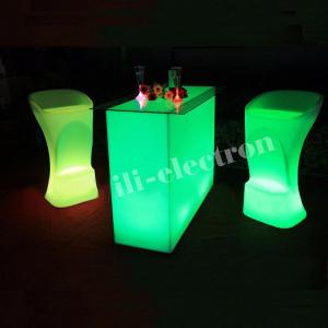 Wholesale Rectangle Illuminated Bar Table Waterproof For Outdoor Garden from china suppliers