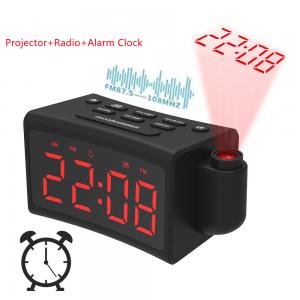 China 180 Degree Rotating Alarm Clock FM Radio With Creative Curved Surface on sale