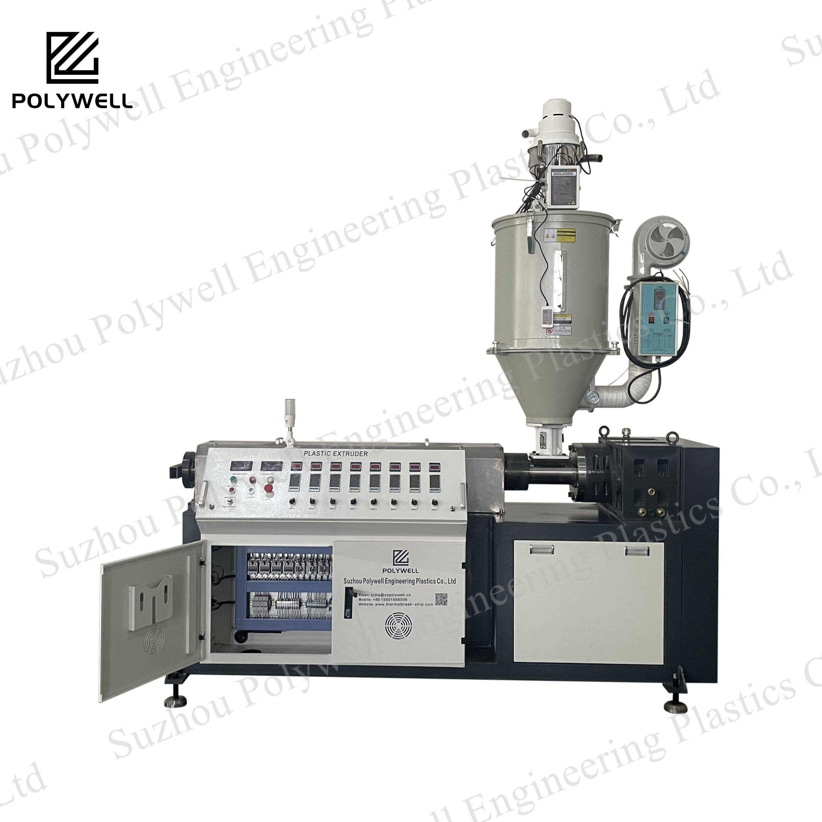 Polyamide Strip Plastic Extrusion Machine 7-12cm / Min Nylon Bars Extruder Production Machine