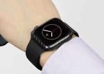 Black Scratchproof Apple Watch 4 Carbon Fiber Case 44mm