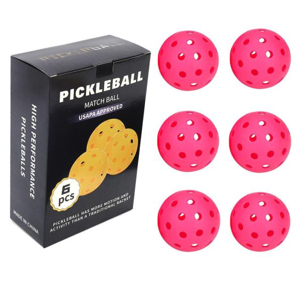 Pickleball 40 Hole Hole Ball 74mm Rotational Injection Molded Luminous Ball Pickleball