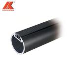 T8 Matt Silver Hanging Aluminum Closet Rod Anodized For Storage Clothes