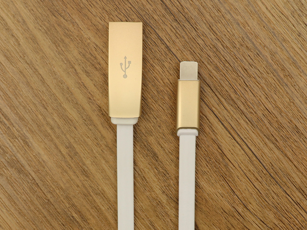 Hot Sale 1m 2m 3m Zinc alloy Stainless Steel Charger 8 pin Usb cable for Iphone 5 5S 6 6plus 7 7 plus 8 8X