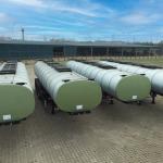 3 Axles 40000L 30t Insulated Tanker Trailers