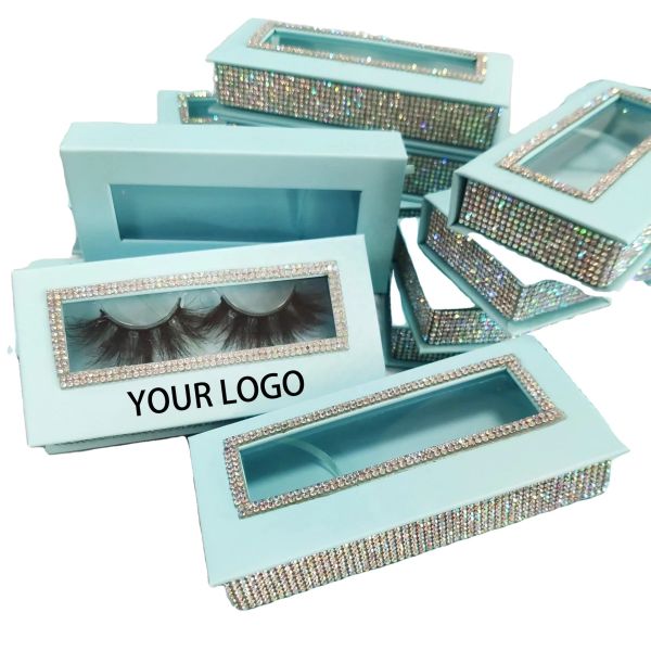 ODM OEM Magnet Gift Box Rhinestone False Eyelash Packaging With Drill