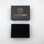 Black 2mm Cardboard Jewelry Gift Box PMS Luxury Ring Rigid Small Paper Cosmetic