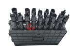 SC Adapter Coupler Fiber Cable Joint Box Closure 16 Ports 2 In 2 Out PP Black