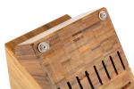 Professional Wooden Universal Knife Block Set , Bamboo Box Knife Holder