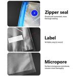Reusable Vacuum Zipper Bags for Sous Vide Cooking Food Storage Bags with valve
