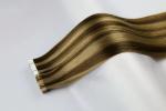 Wholesale factory double drawn full remy cuticle tape hair extensions Russian