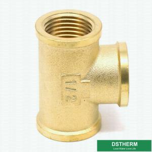 Wholesale Pex Compression Brass Flared Fittings Female Threaded Tee Screw from china suppliers