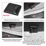 Logo 2pcs 2.3cm Door Projector Lights , 4.5v Wireless Led Car Door Projectors