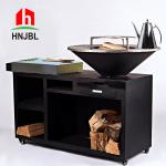 100cm Barbeque Corten Base 2mm Heavy Duty Fire Pit Grill