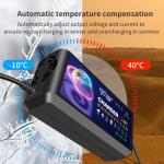 ABS 48V 12ah 20ah 60V 72V Motorcycle Car Battery Charger with LCD EU Plug 48V