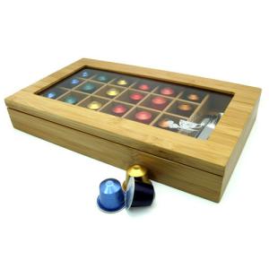 Wholesale bamboo k cup coffee pod storage box from china suppliers