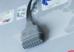 Snap Electrode Ecg Accessories Holter Cable 5 Leads For Patient Use