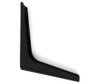 L Shaped Furniture Parts Powder Spraying 170mm Black Metal Sofa Legs