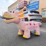 Electric Animatronic Dinosaur Ride Customized For Jurassic Park / Shopping Mall