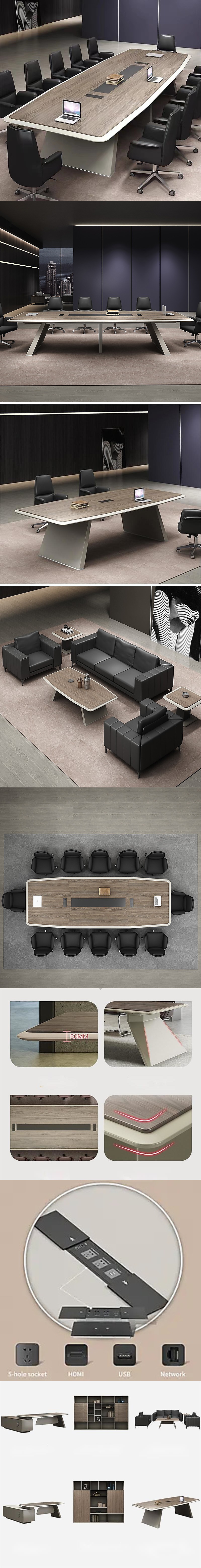 Conference Table Council Boardroom Meeting Room Office Desk with Customized Colors