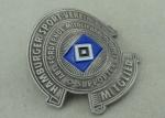 Hamburger Sport Souvenir Curved Badges Pewter Antique Nickel Plating