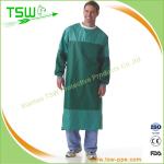 Dark Green Blood Proof Lightweight Disposable Nonwoven Surgical Gown
