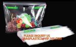 Fruit Packing Bags For Grapes Banana Vegetables Stand Up Plastic Food Bags,
