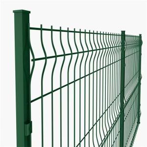 Wholesale Triangular Garden Curved 3D Fence Welded Wire PVC Coated Garden Fence from china suppliers