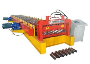 Wholesale 914mm Galvanized Steel Deck Roll Forming Machine Hydraulic Cutting from china suppliers