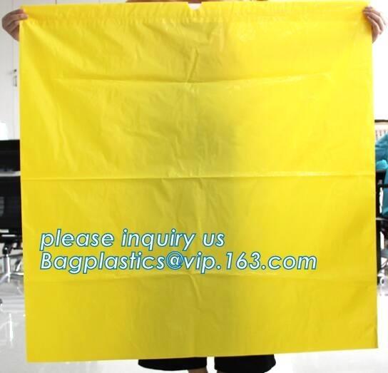 autoclavable ldpe medical biohazard waste plastic trash bags, biohazard waste