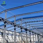 Prefabricated Modern Structural Steel Building Frame Workshop Green Light Metal