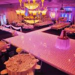 Hot Sale White Black LED Starlit Dance Floor For Birthday Parties Wedding