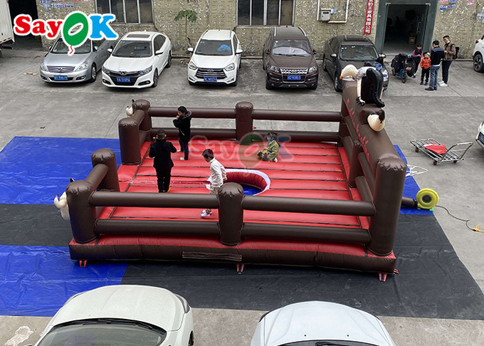 Commercial Pattern Inflatable Arena Mechanical Bull Mattress Inflatable Game Rodeo Bull