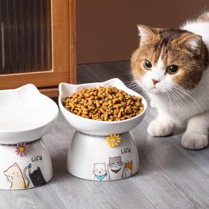 China Dishwasher Safe Ceramic Pet Water Bowl , Easy To Clean Microwave Safe Travel Dog Bowl on sale