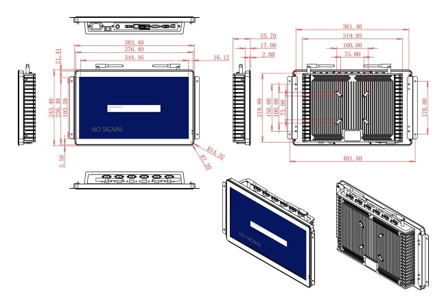 15.6-Inch Monitor for Retail Signage and Equipment Control