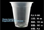 PLA compostabale Cup, PET Cup, PP Cup, PS Top Snack Cup Straw, Food Takeout Box,