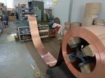 Customized Brass Heating Copper Coil Strip / Tape C1100 Red 50mm