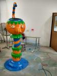 Glass Fiber Playground Water Splash Pad Teapot Style For Children