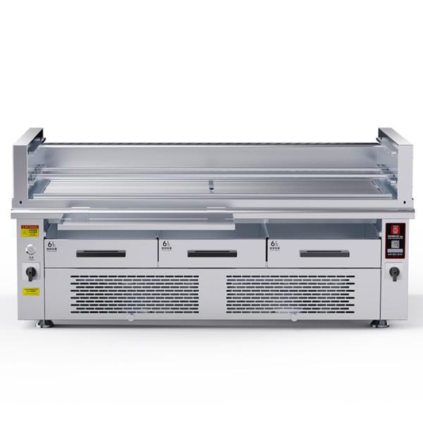 Smokeless BBQ Grill 800'c high temperature 3 groups of heating Independent