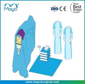 Wholesale OEM Hospital Use Surgical Disposable Craniotomy Drape Pack With Gowns from china suppliers