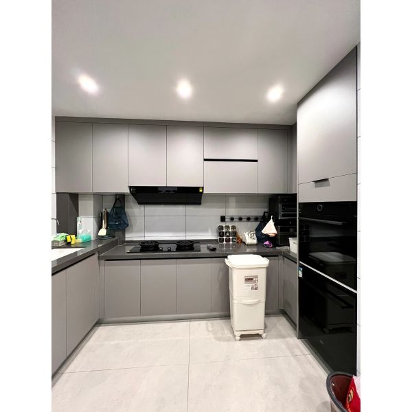 Painted Kitchen Cabinet Set For Effortless Maintenance for Apartment