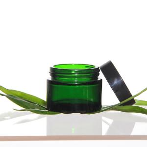 Wholesale Glass Cosmetic Jars with Lids for Skincare Luxury Glass Cream Jar from china suppliers