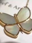 China Factory Make Van Cleef & Arpels Butterfly Necklace18K Yellow Gold Necklace