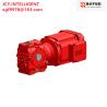 Buy cheap Reduction Helical Worm Gear Motor Gearbox SA47 DRN90S4 1.1KW M1B RAL7031 from wholesalers