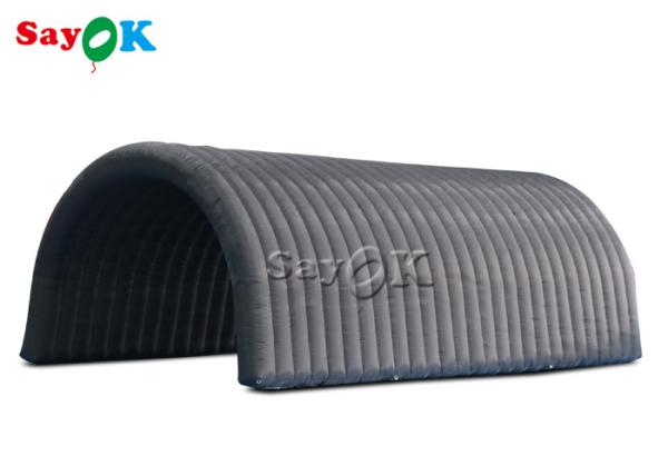 Inflatable Lawn Tent Black 210D Oxford Cloth Inflatable Tunnel Tent For