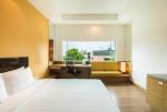 High quality laminated hotel room furniture used double size hotel beds